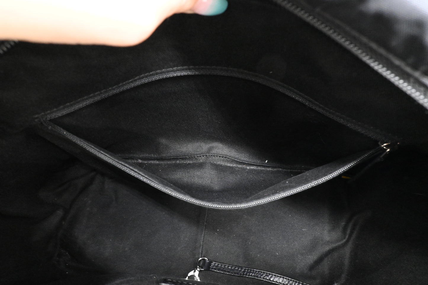 Chanel Paris New York Tote in Black Nylon Canvas