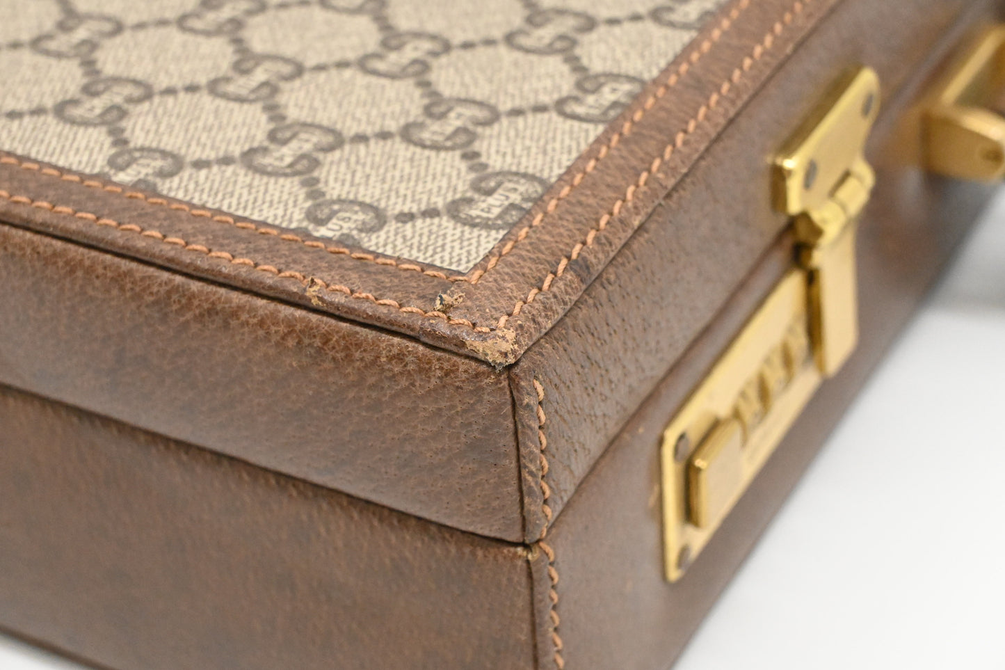 Gucci Plus Briefcase in GG Coated Canvas
