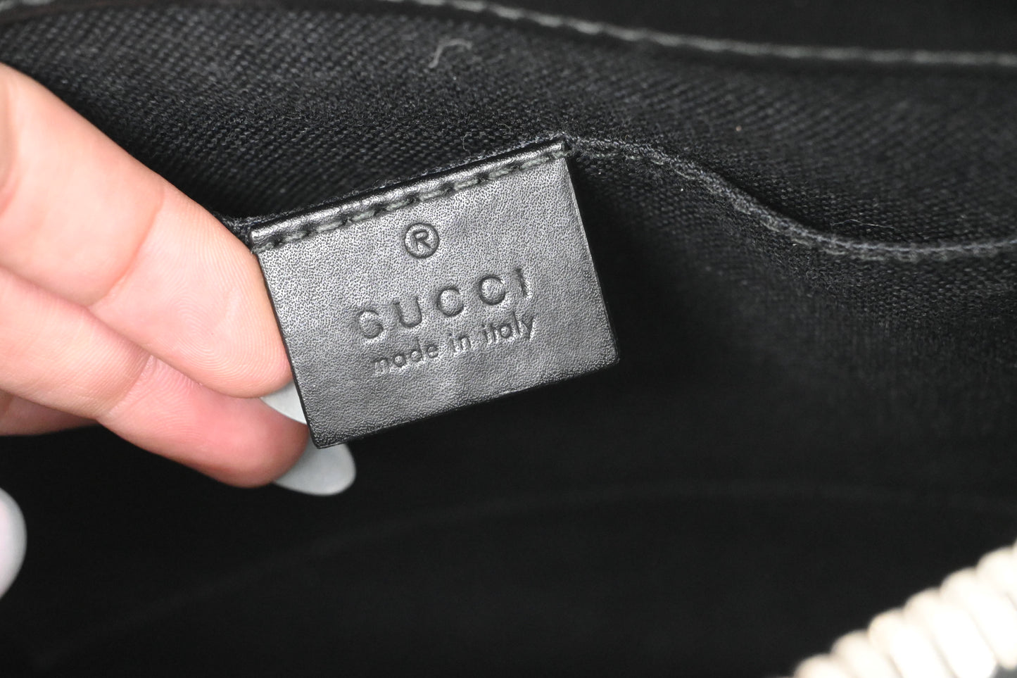 Gucci Night Courrier Messenger Bag in Black GG Supreme Canvas