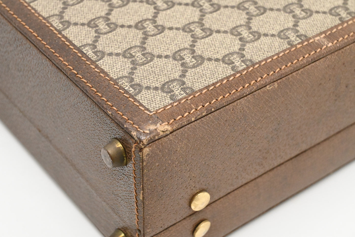 Gucci Plus Briefcase in GG Coated Canvas