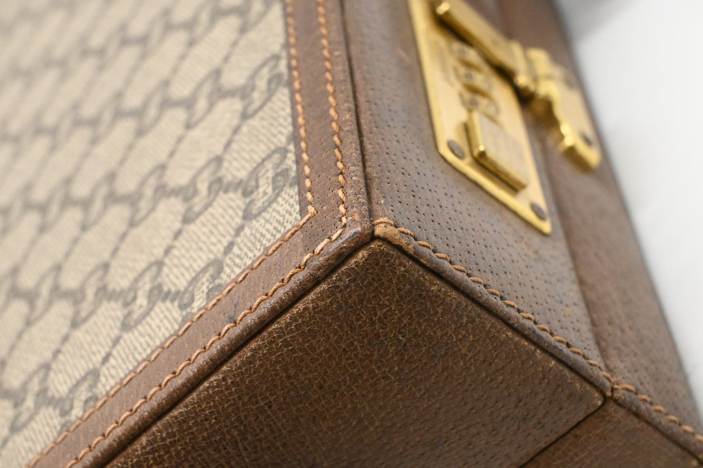 Gucci Plus Briefcase in GG Coated Canvas