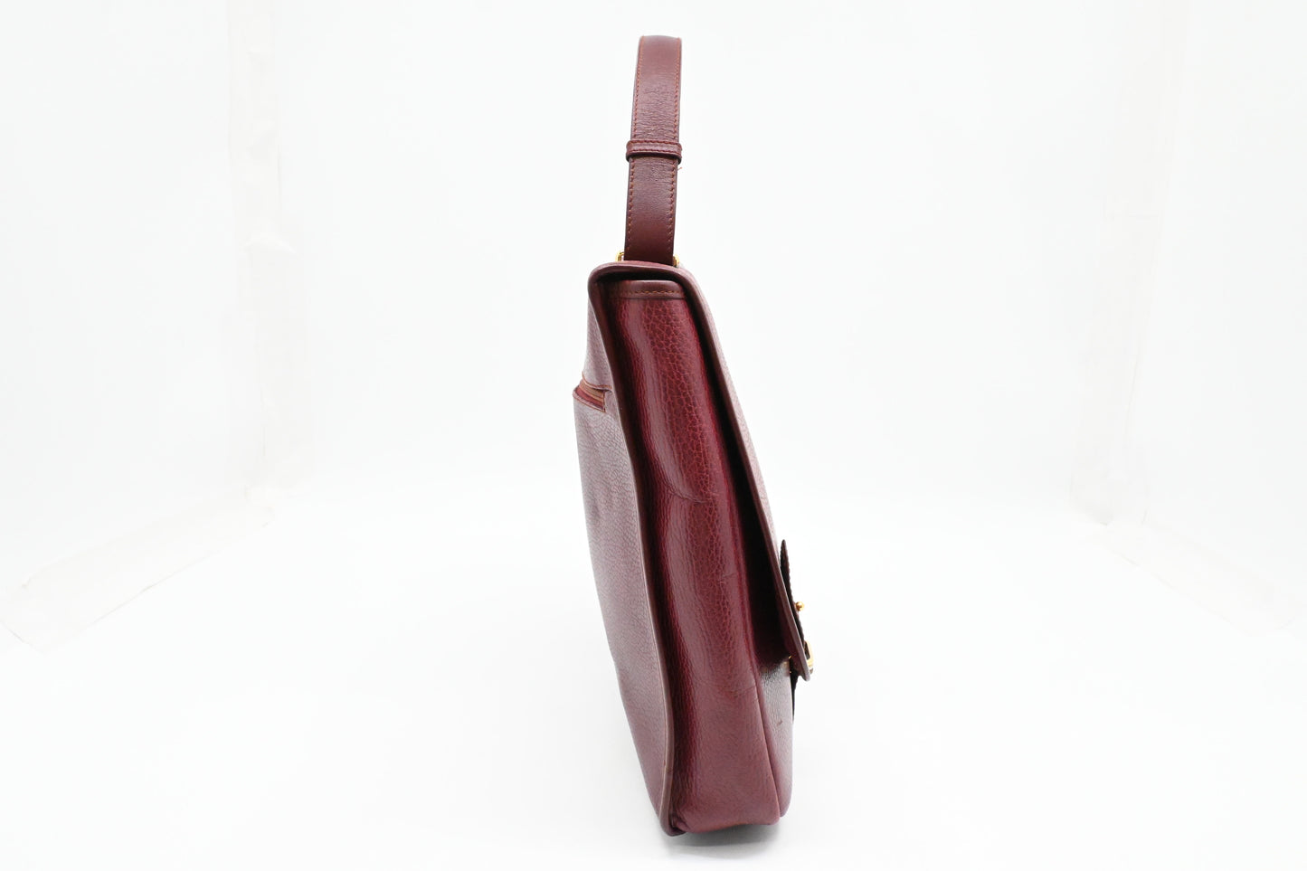 Cartier Business Bag in Burgundy Leather