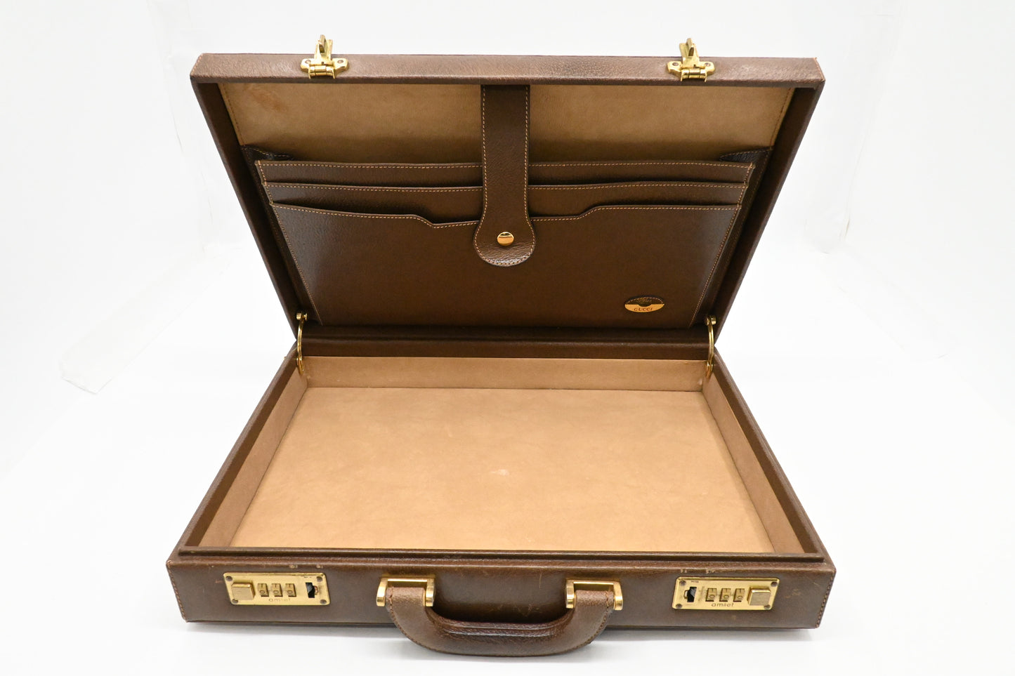 Gucci Plus Briefcase in GG Coated Canvas