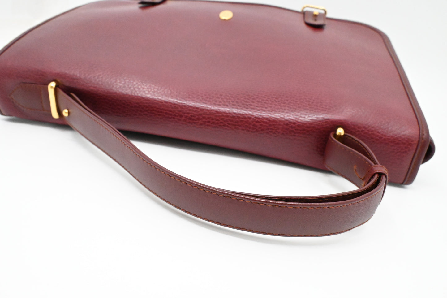 Cartier Business Bag in Burgundy Leather