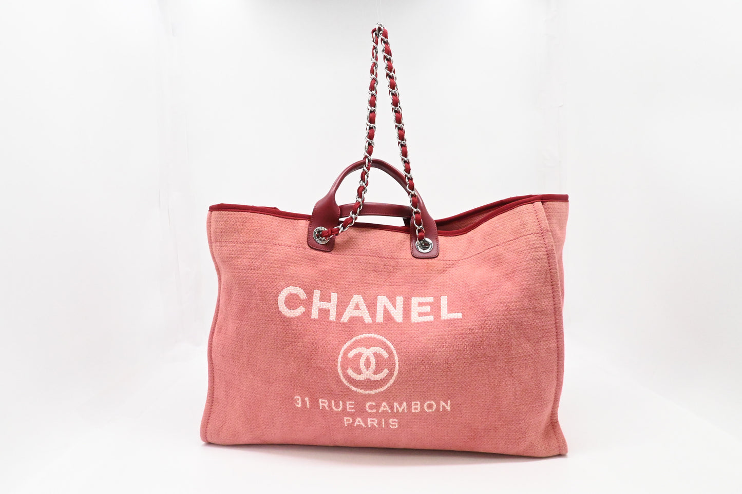 Chanel Deauville GM in Pink Canvas