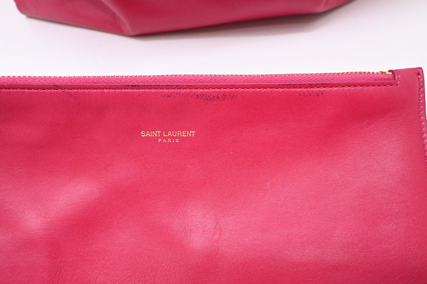 YSL Saint Laurent Tote in Pink Leather