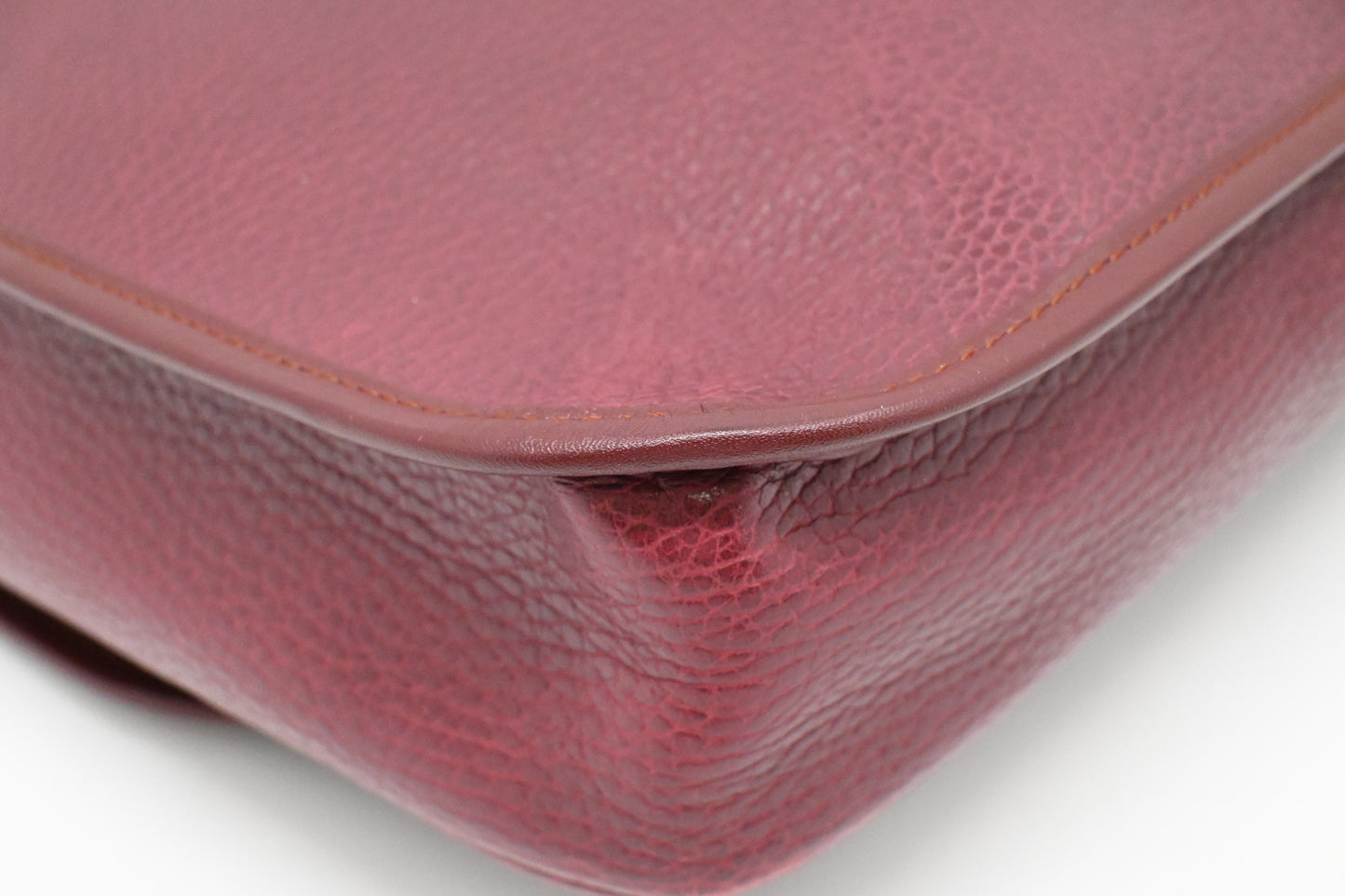 Cartier Business Bag in Burgundy Leather