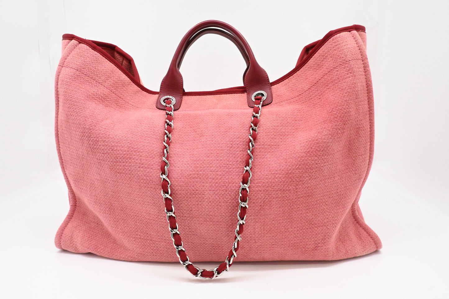 Chanel Deauville GM in Pink Canvas