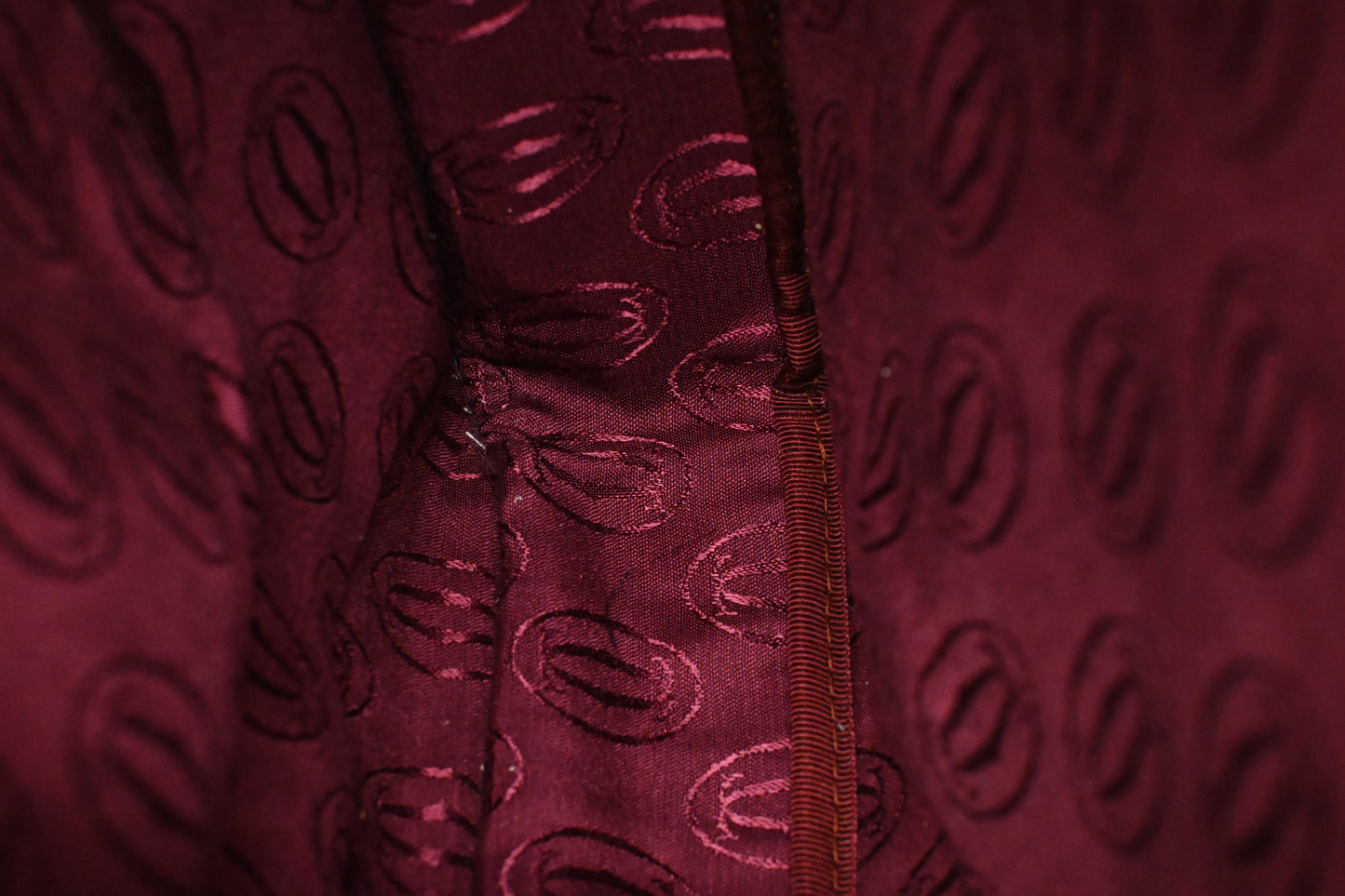 Cartier Business Bag in Burgundy Leather