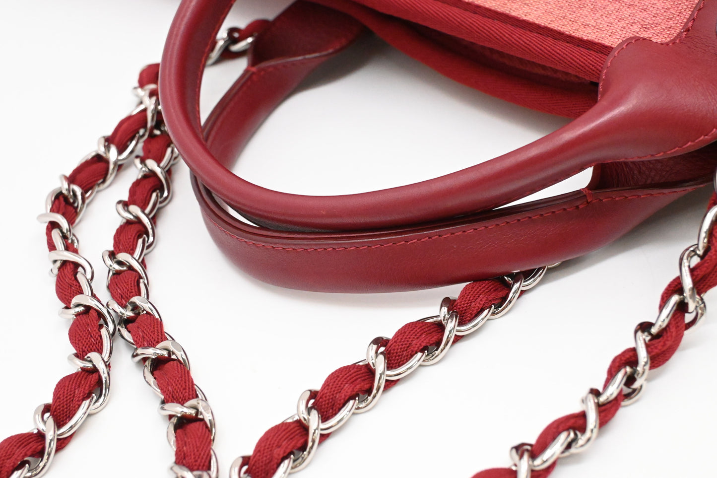 Chanel Deauville GM in Pink Canvas