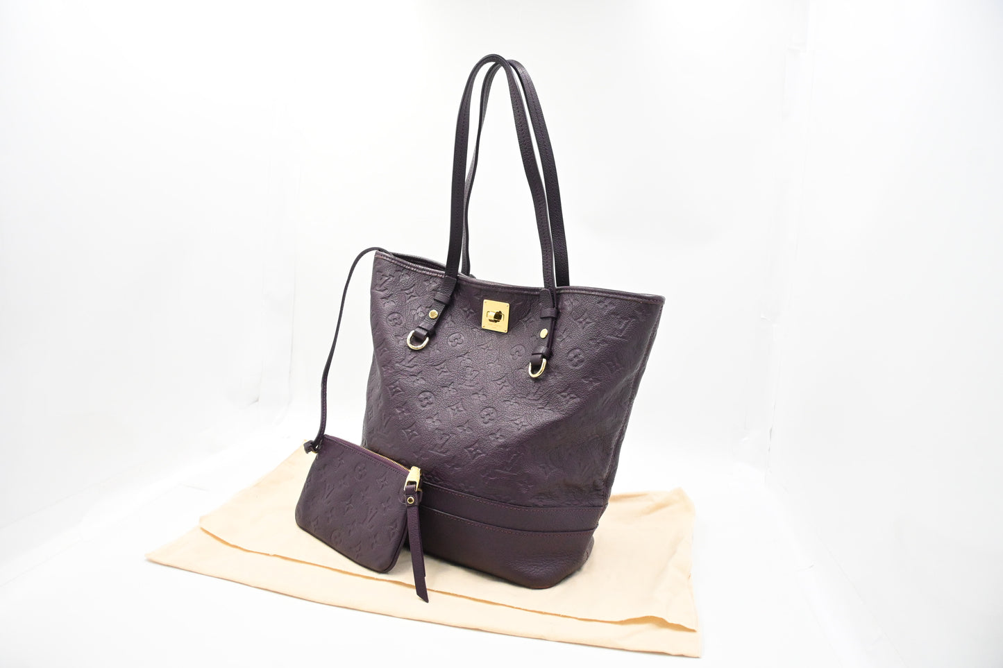 Louis Vuitton Citadine in Purple Empreinte Leather