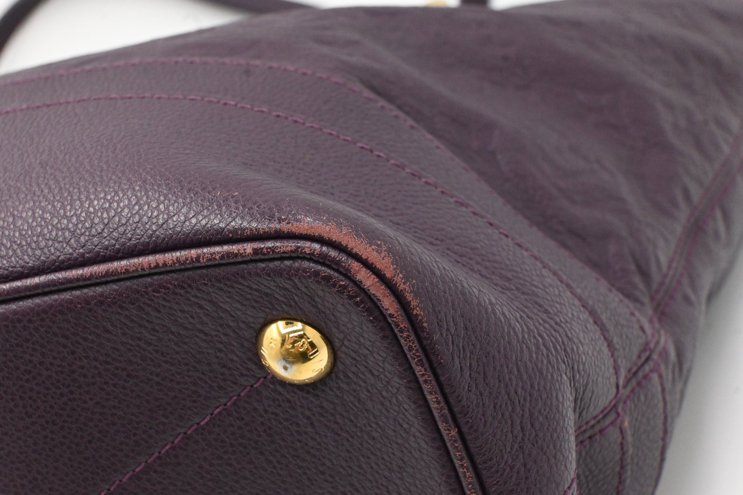 Louis Vuitton Citadine in Purple Empreinte Leather