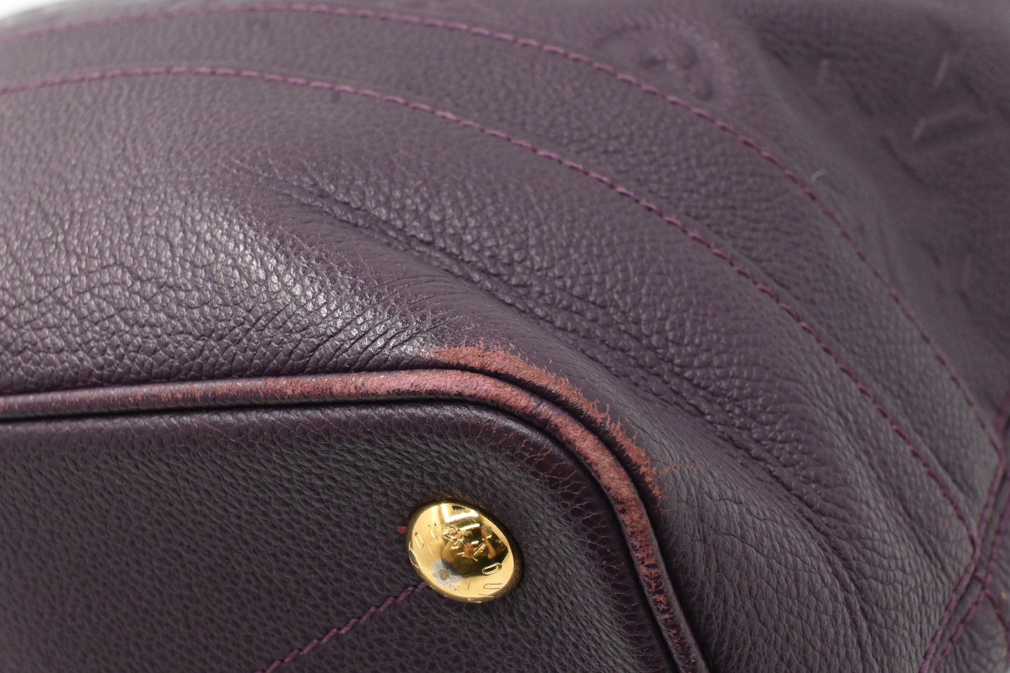 Louis Vuitton Citadine in Purple Empreinte Leather