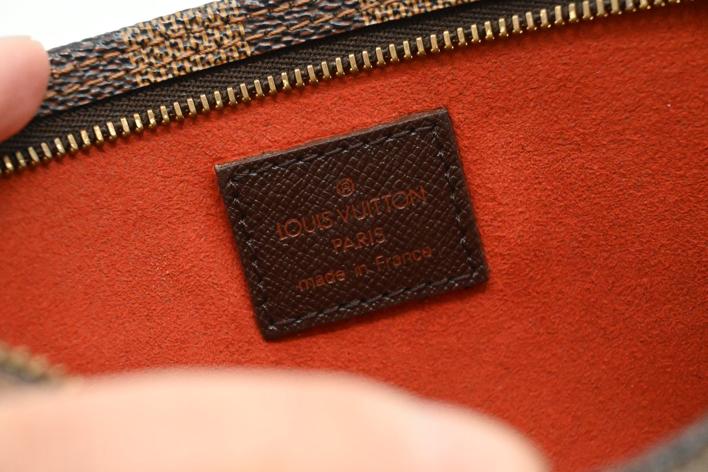 Louis Vuitton Bucket Pouch PM in Damier Ebene Canvas