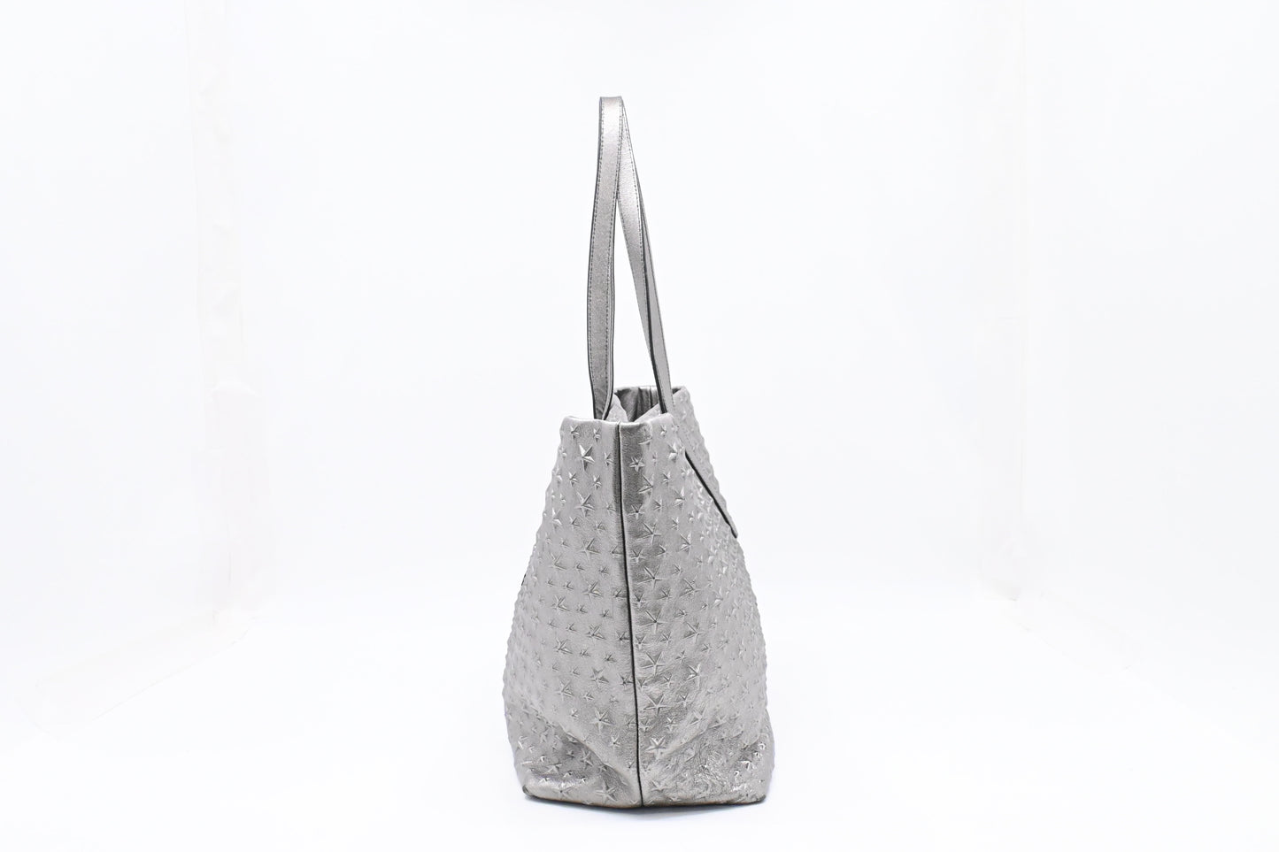Jimmy Choo Tote in Star Silver Leather