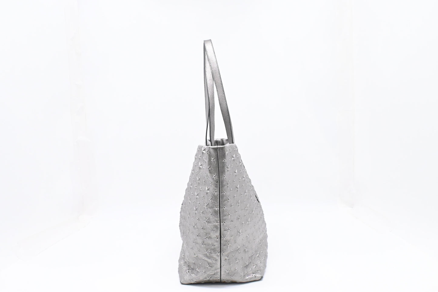 Jimmy Choo Tote in Star Silver Leather