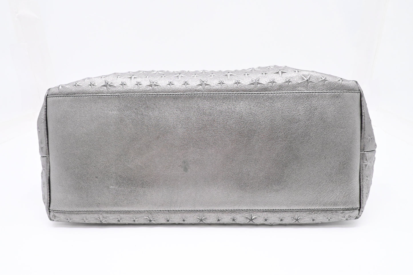 Jimmy Choo Tote in Star Silver Leather