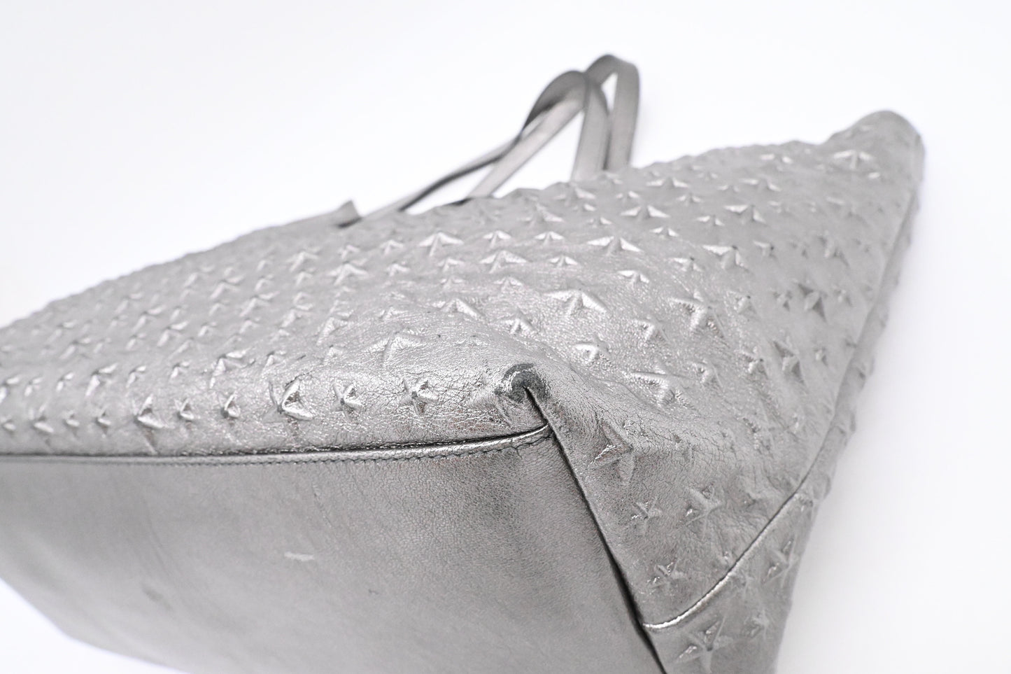 Jimmy Choo Tote in Star Silver Leather