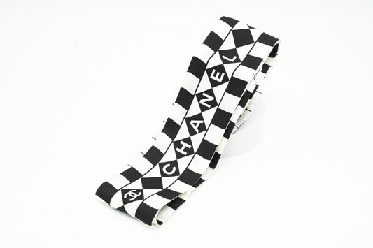 Chanel Twilly in Black & White Damier Silk