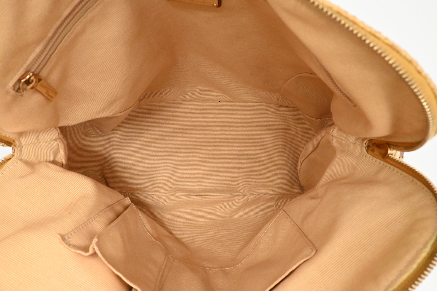 Ferragamo Handbag in Raffia and Brown Leather