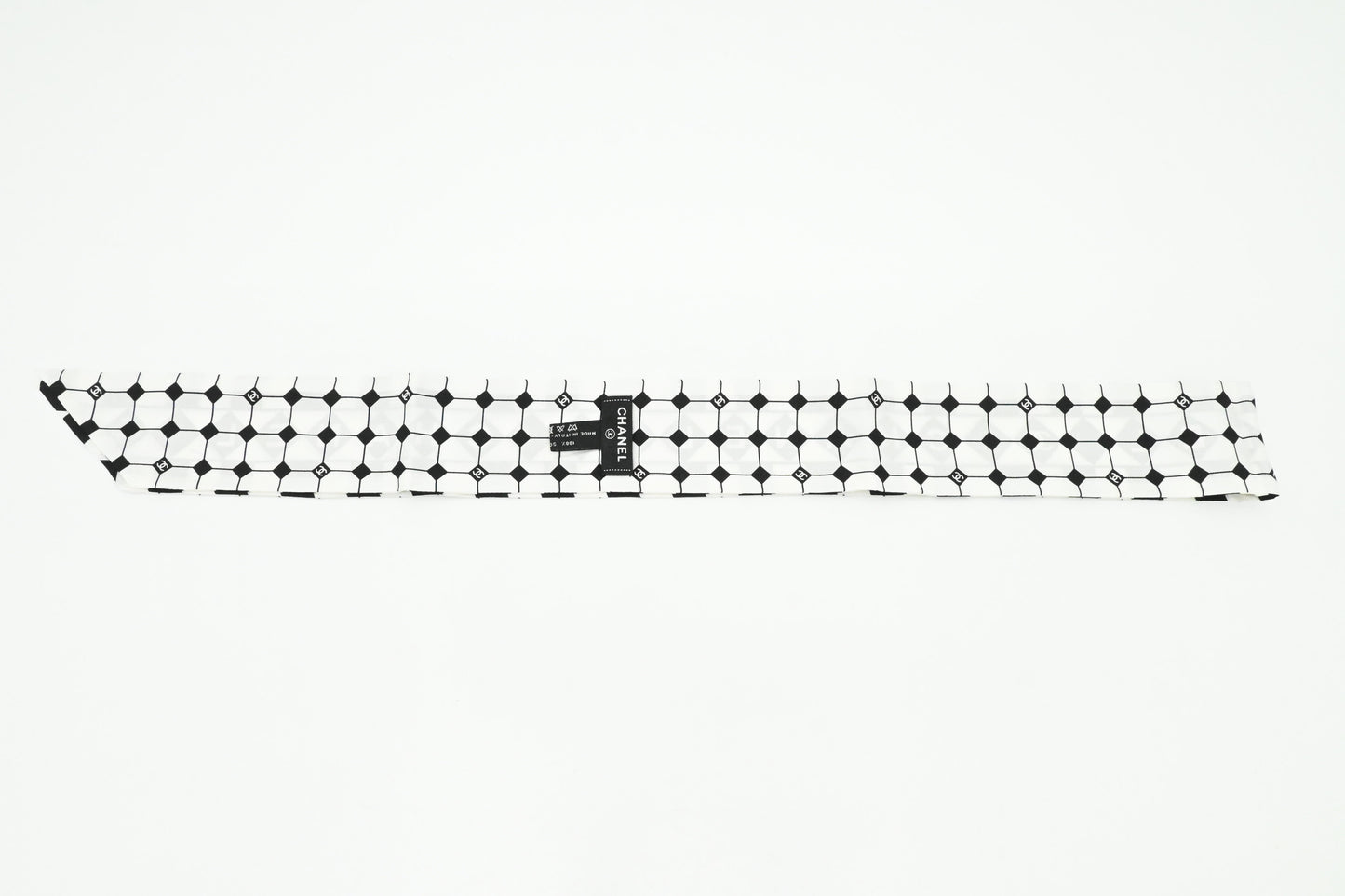 Chanel Twilly in Black & White Damier Silk