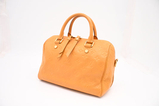 Louis Vuitton Speedy 25 Bandouliere in Yellow Empreinte Leather