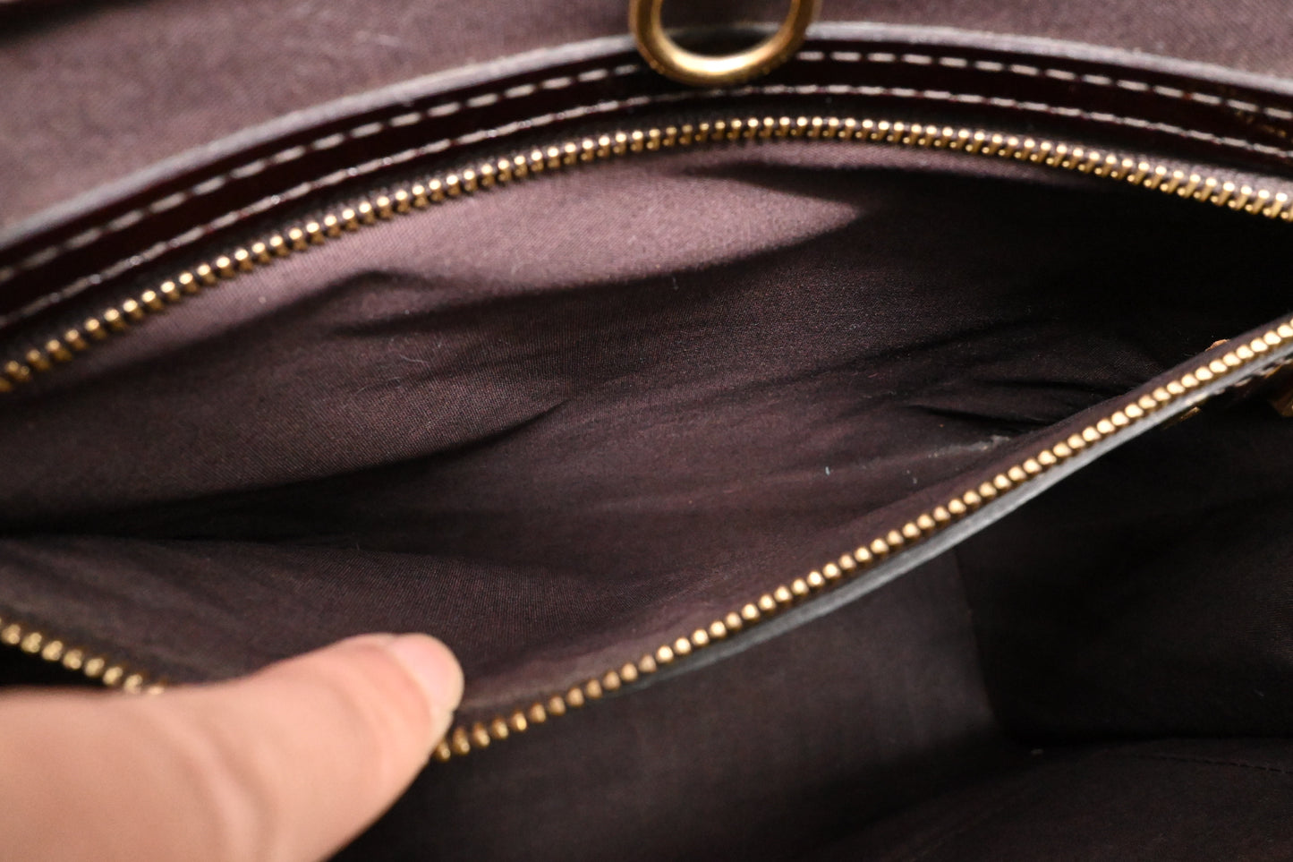 Louis Vuitton Catalina NS in Amarante Vernis Leather