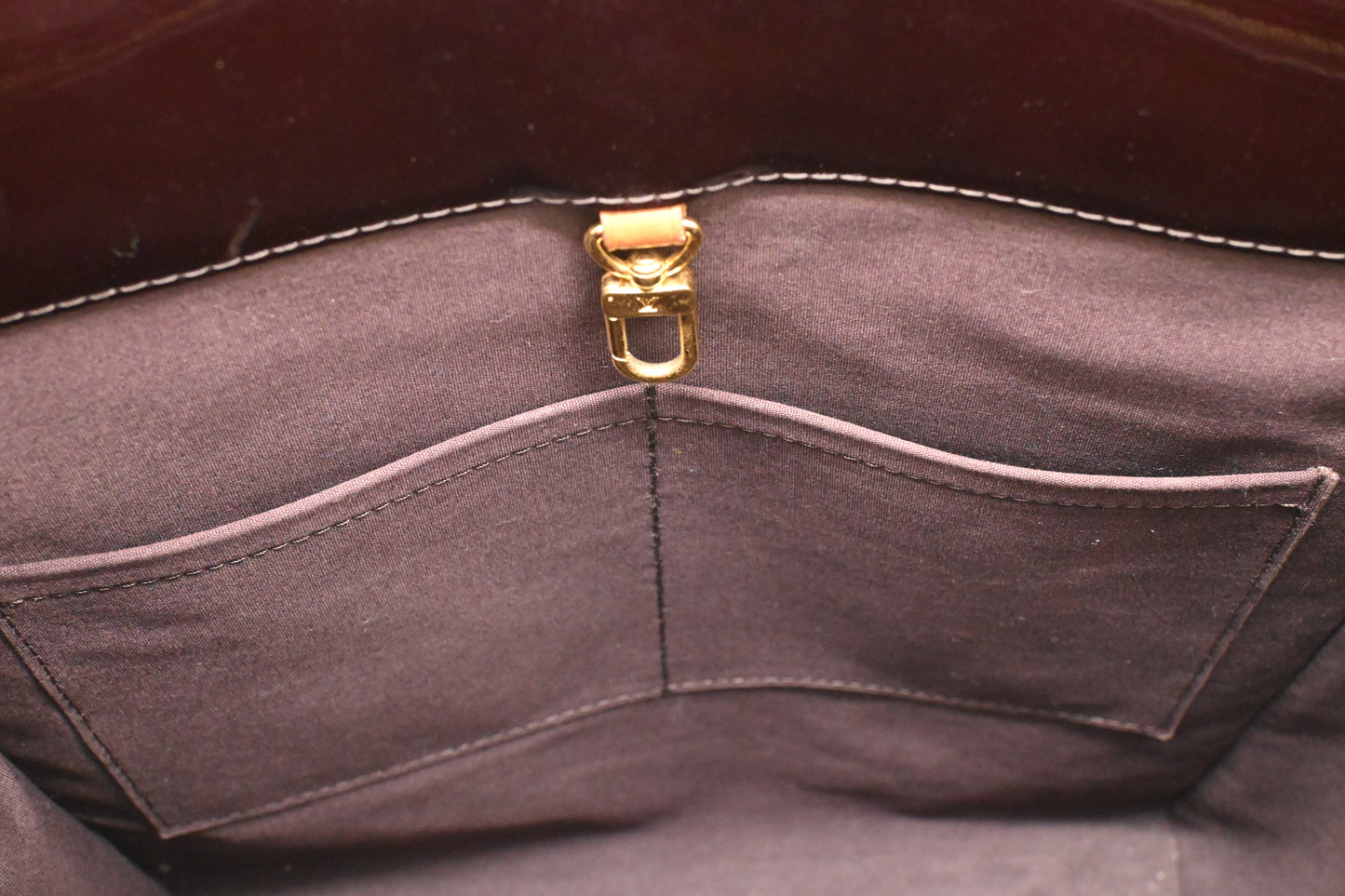 Louis Vuitton Catalina NS in Amarante Vernis Leather