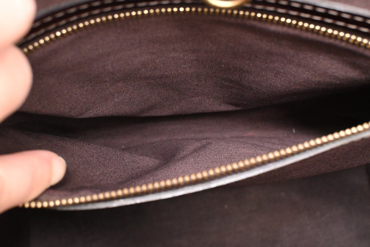 Louis Vuitton Catalina NS in Amarante Vernis Leather