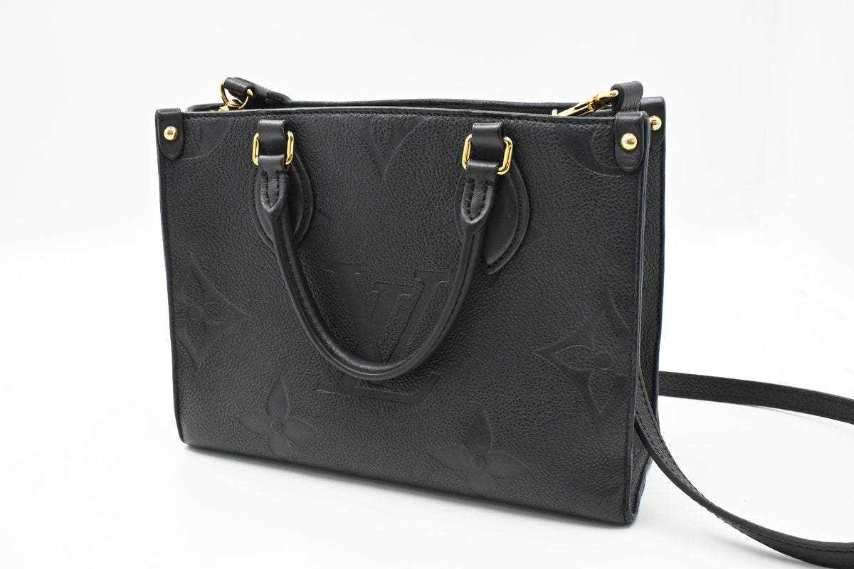 Louis Vuitton OnTheGo PM in Black Empreinte Leather