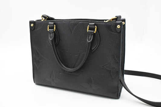 Louis Vuitton OnTheGo PM in Black Empreinte Leather