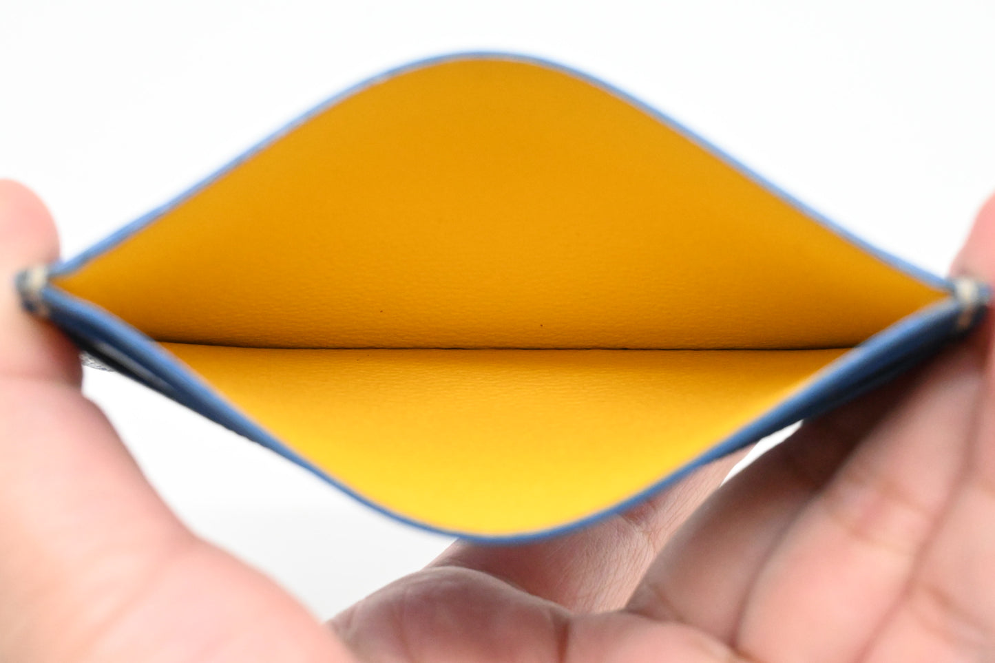 Goyard Saint Sulpice Card Case in Blue Goyardine Canvas