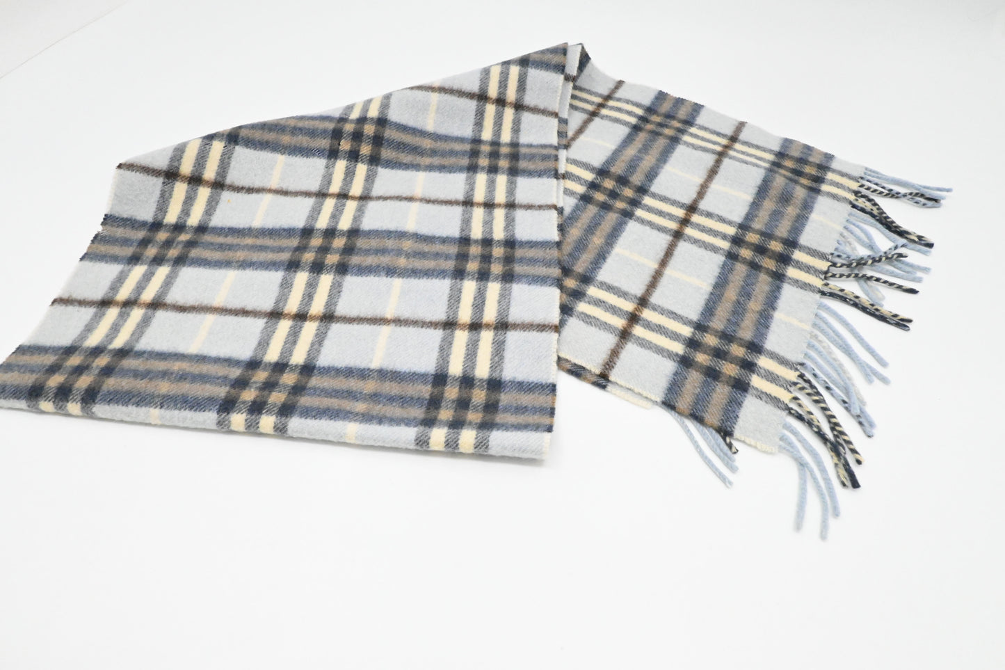 Burberry Scarf in Light Blue Cashmere