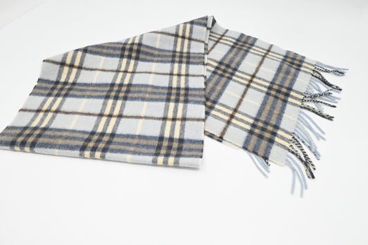 Burberry Scarf in Light Blue Cashmere