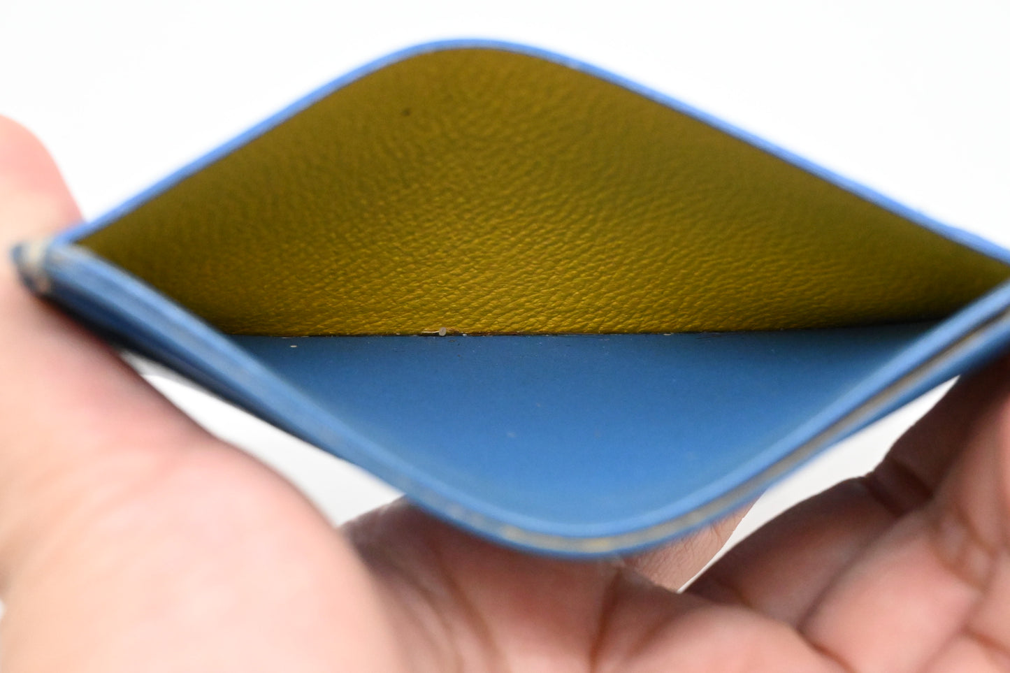 Goyard Saint Sulpice Card Case in Blue Goyardine Canvas