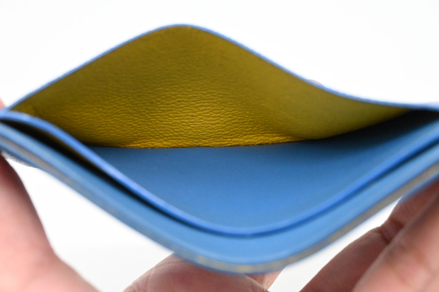 Goyard Saint Sulpice Card Case in Blue Goyardine Canvas