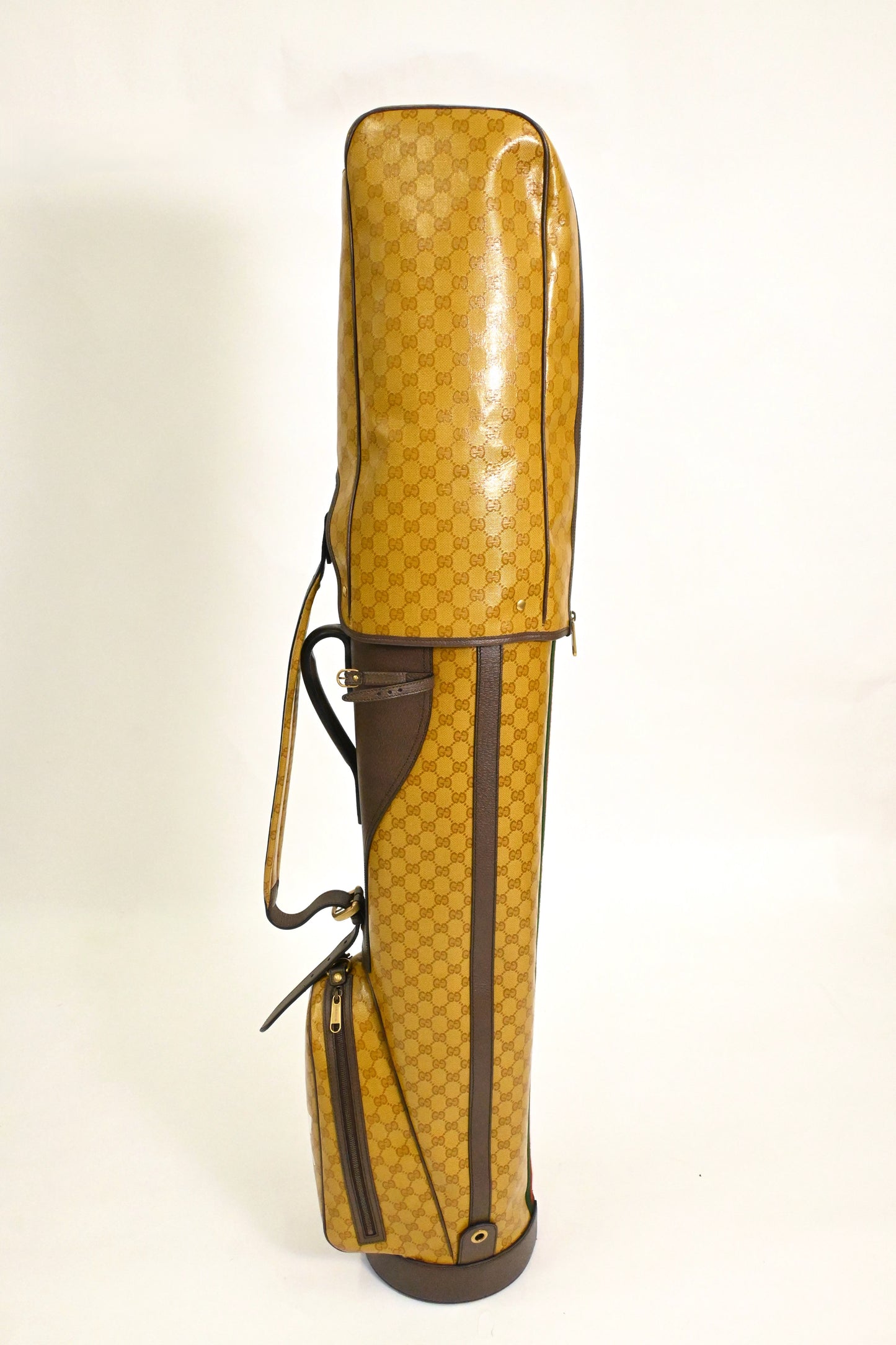 Gucci x Adidas Golf Caddy Bag in Yellow Coated Canvas