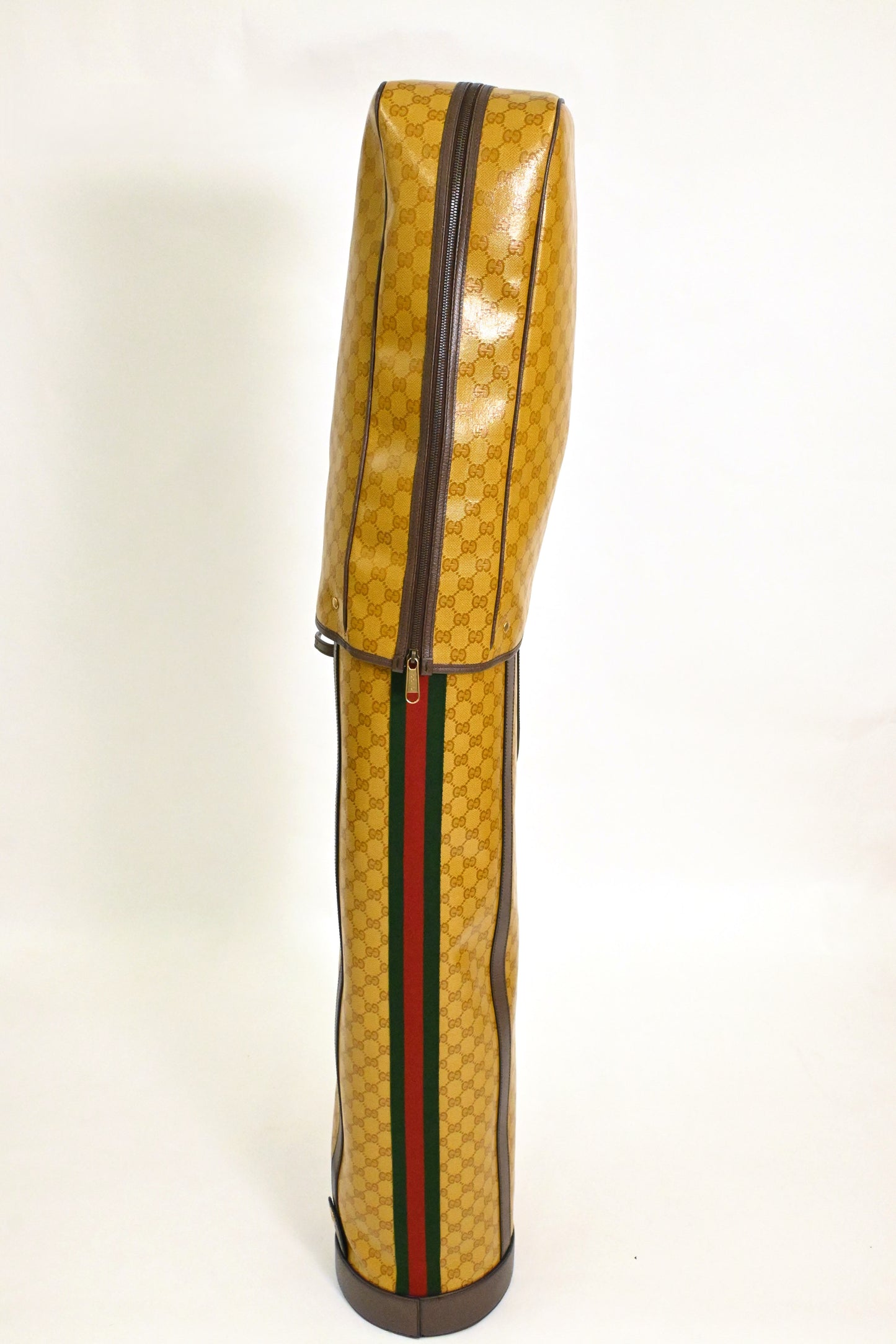 Gucci x Adidas Golf Caddy Bag in Yellow Coated Canvas