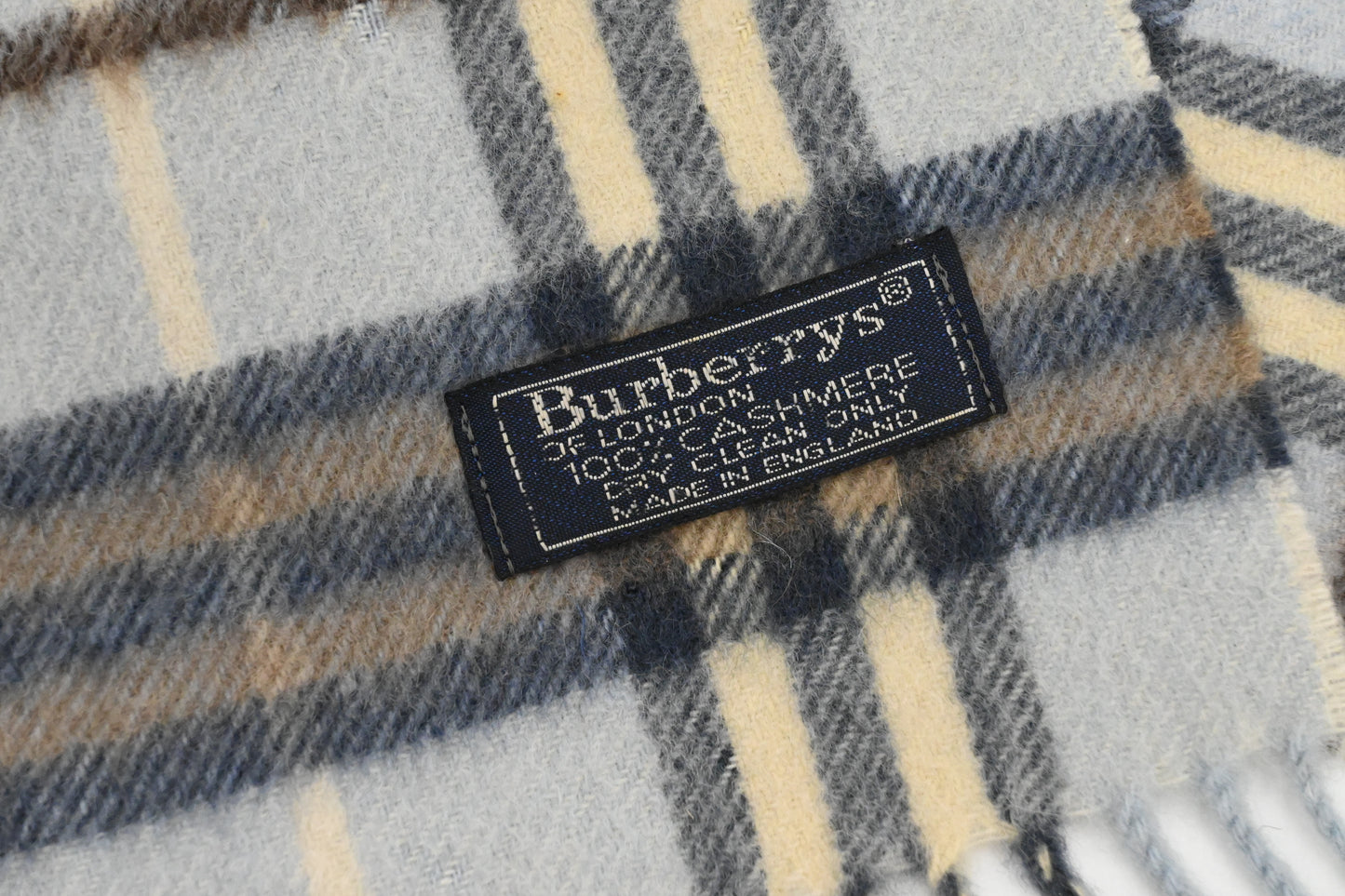 Burberry Scarf in Light Blue Cashmere