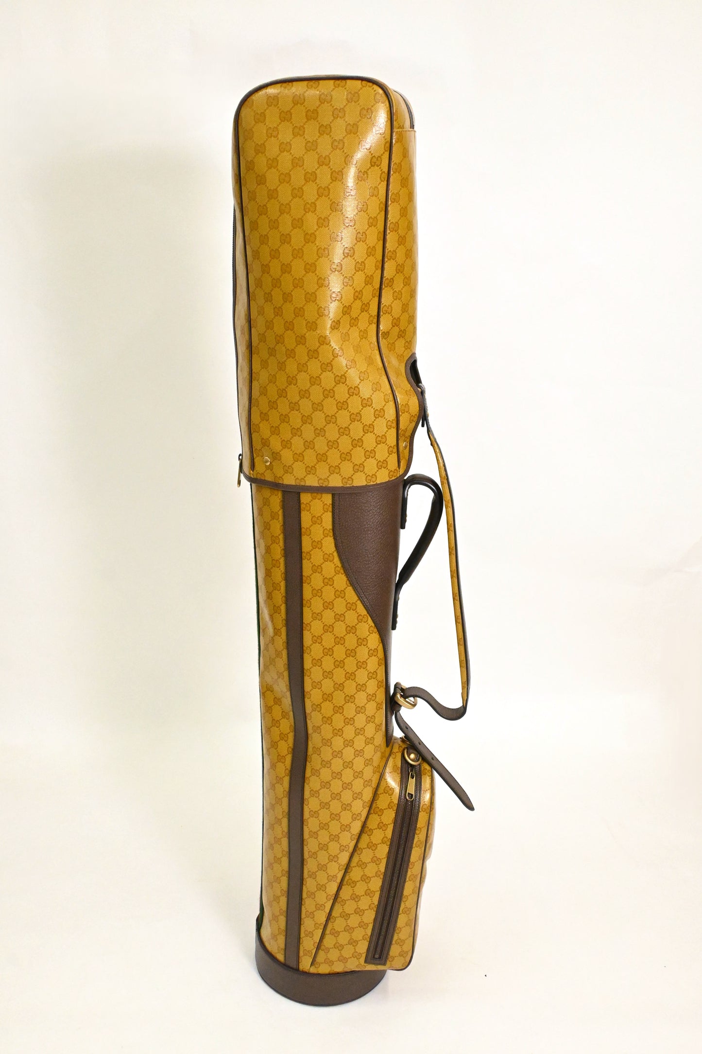 Gucci x Adidas Golf Caddy Bag in Yellow Coated Canvas