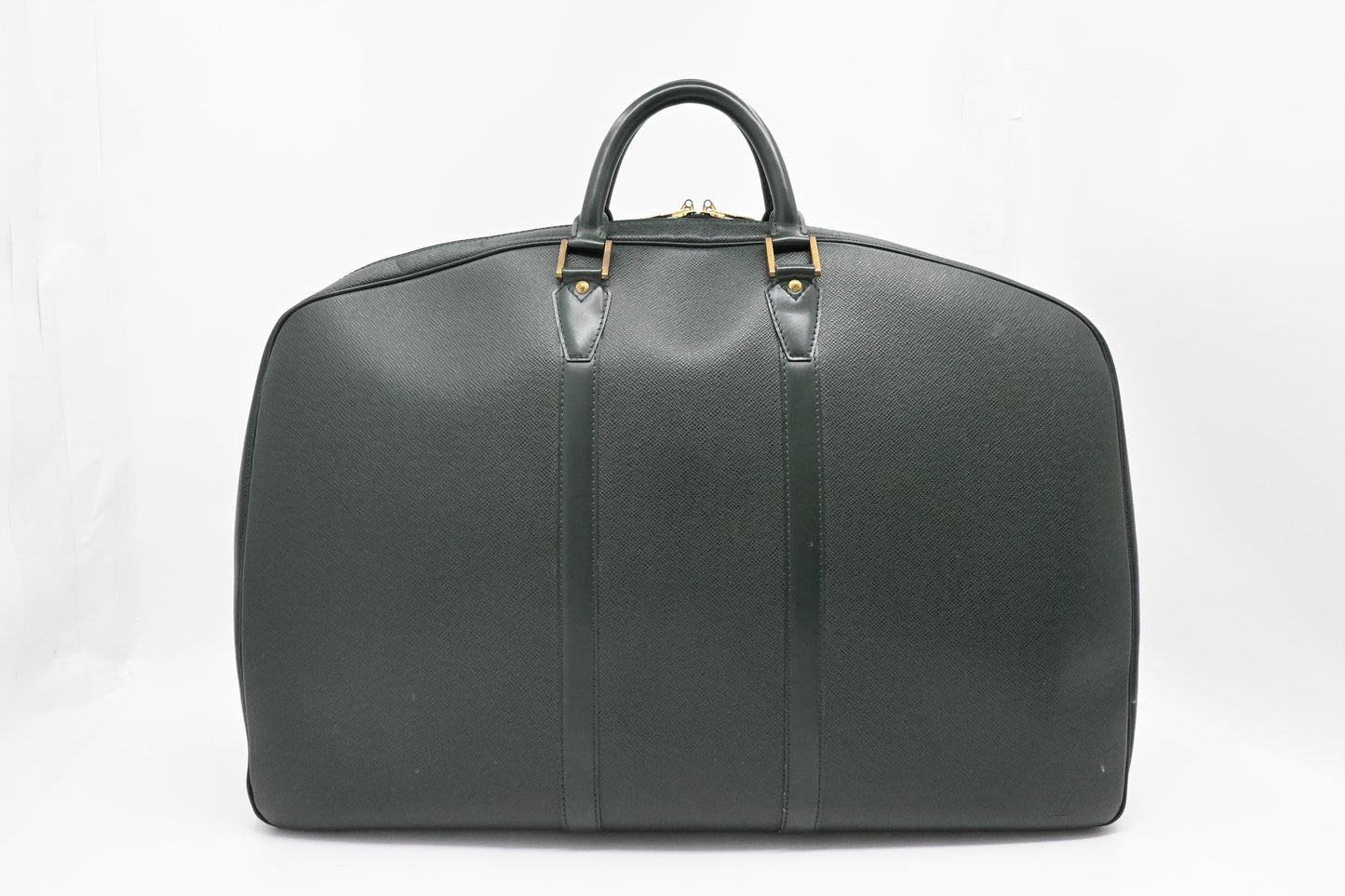 Louis Vuitton Helanga Travel Bag in Green Taiga Leather