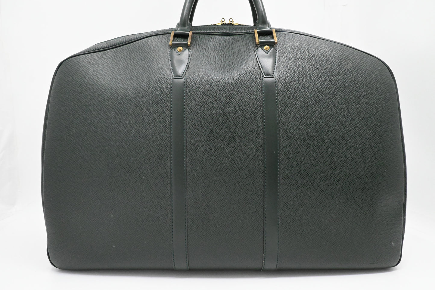Louis Vuitton Helanga Travel Bag in Green Taiga Leather