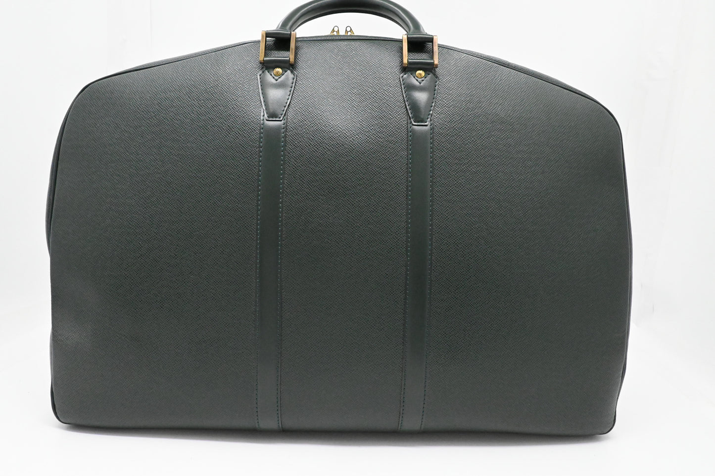 Louis Vuitton Helanga Travel Bag in Green Taiga Leather