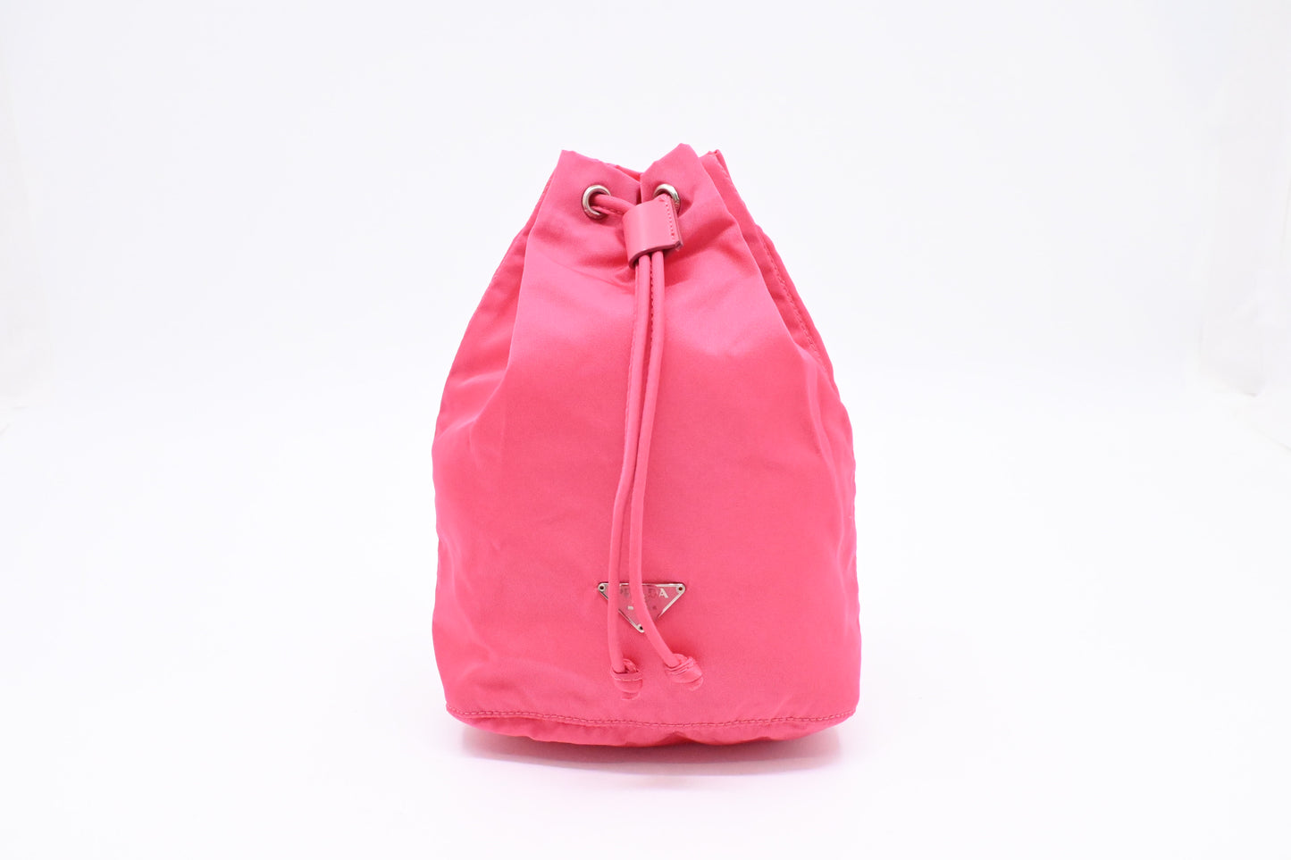 Prada Necessaire Bucket Pouch in Pink Nylon