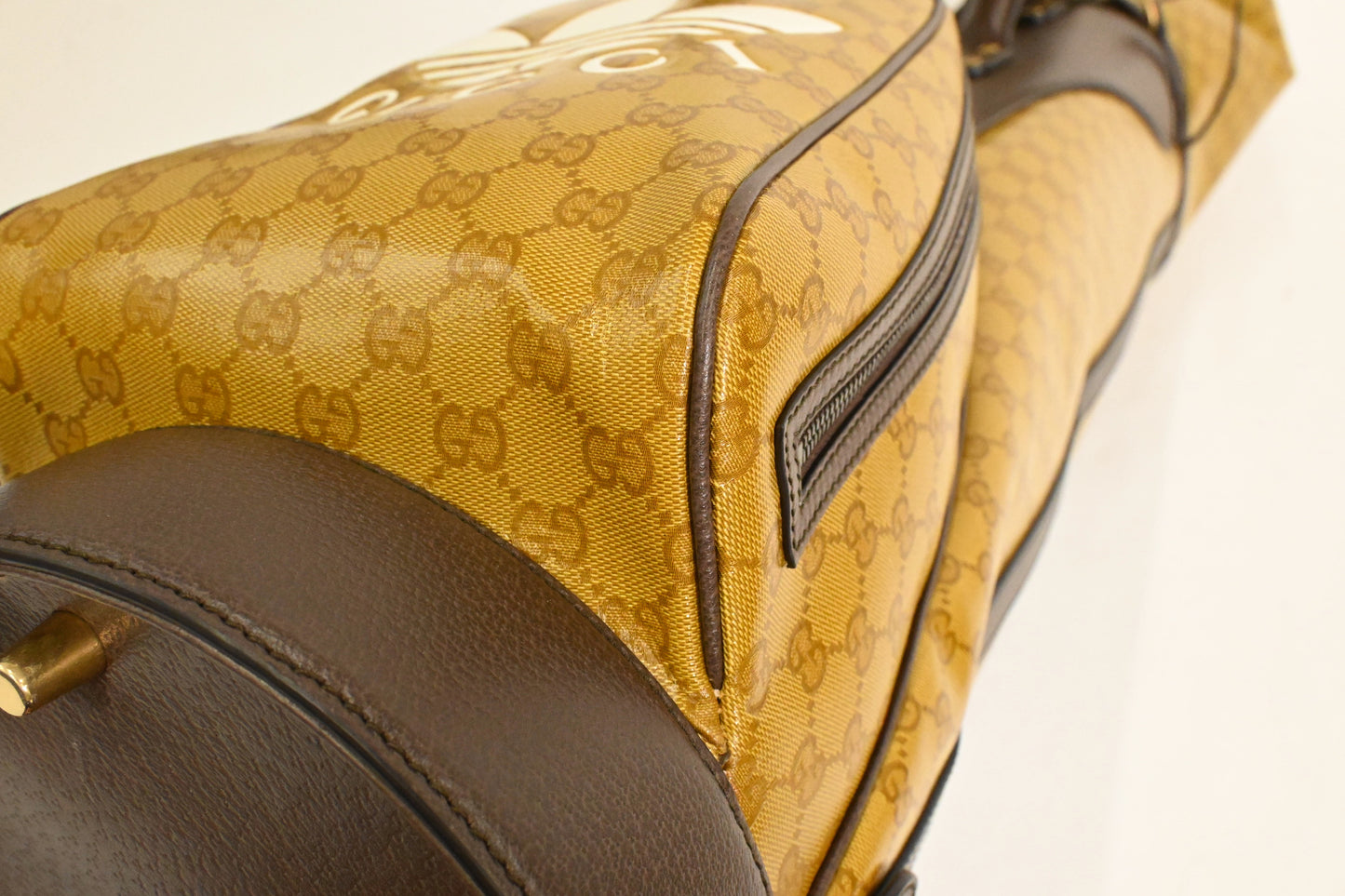 Gucci x Adidas Golf Caddy Bag in Yellow Coated Canvas