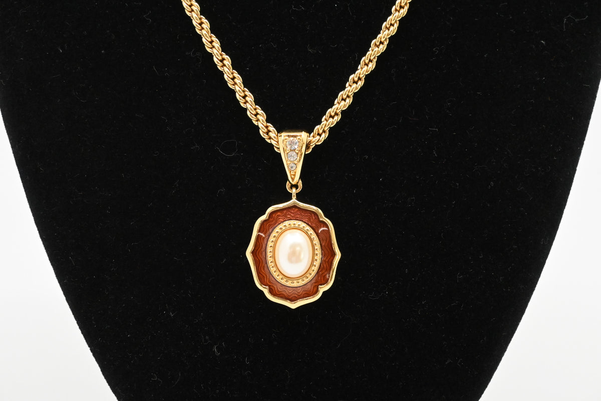Burberry Pearl Pendant Necklace