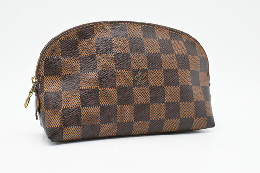 Louis Vuitton Pochette Cosmetique in Damier Ebene Canvas