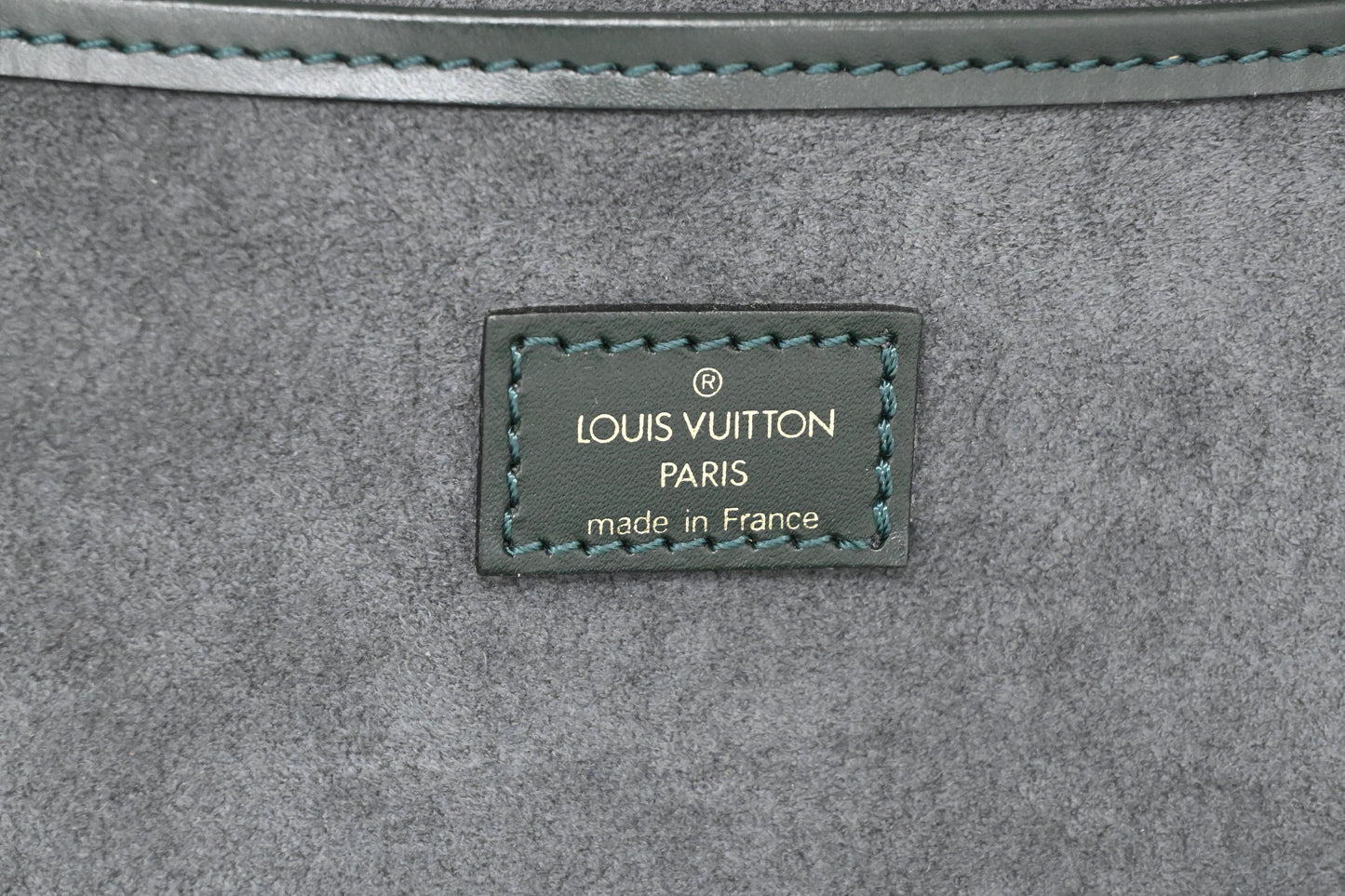 Louis Vuitton Helanga Travel Bag in Green Taiga Leather