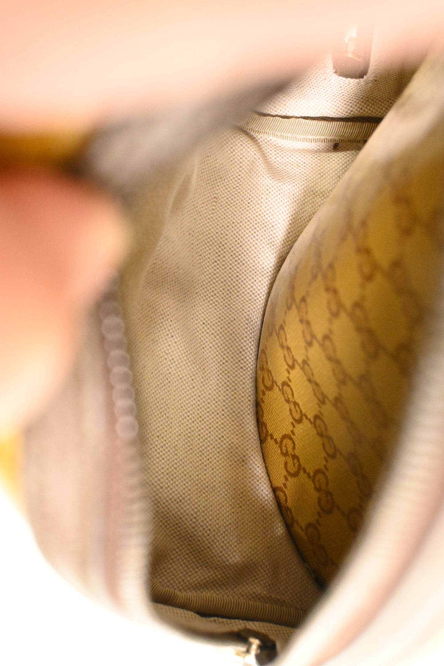 Gucci x Adidas Golf Caddy Bag in Yellow Coated Canvas