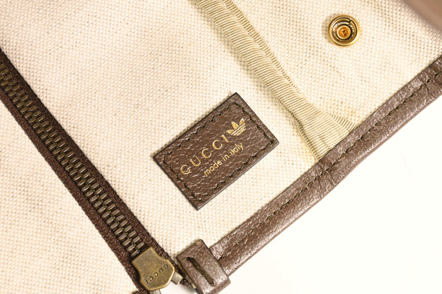 Gucci x Adidas Golf Caddy Bag in Yellow Coated Canvas